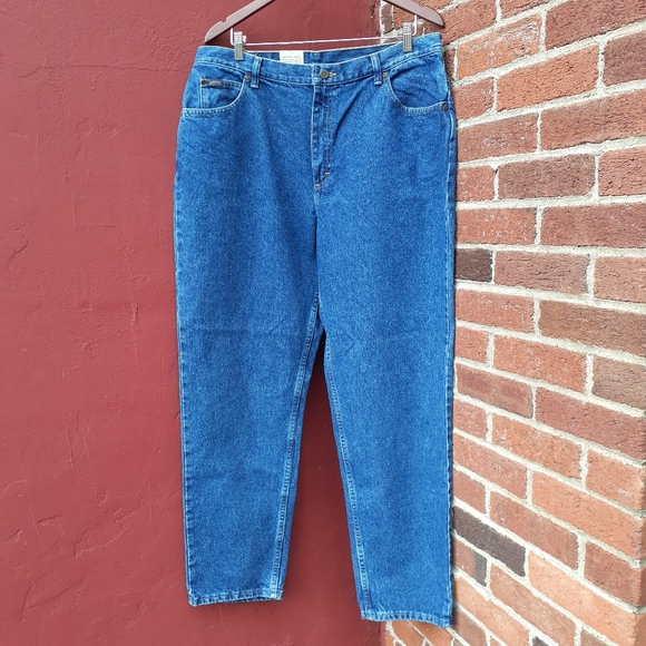 Riders Vintage 2000's Taper Leg High Rise Mom Jeans Deadstock Plus 18 NWT - Picture 2 of 12